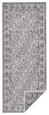 NORTHRUGS Kusový koberec Twin-Wendeteppiche 103116 grau creme – na ven i na doma 80x150