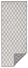 NORTHRUGS Kusový koberec Twin-Wendeteppiche 103118 grau creme – na ven i na doma 80x150