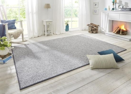 BT Carpet Ložnicová sada Wolly 102840 Grey (Rozměry koberců 2 díly: 67x140, 67x250)