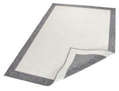 NORTHRUGS Kusový koberec Twin-Wendeteppiche 103108 creme grau – na ven i na doma 80x150