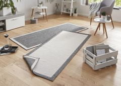 NORTHRUGS Kusový koberec Twin-Wendeteppiche 103108 creme grau – na ven i na doma 80x150