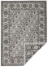 NORTHRUGS Kusový koberec Twin-Wendeteppiche 103113 schwarz creme – na ven i na doma 80x250