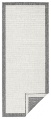 NORTHRUGS Kusový koberec Twin-Wendeteppiche 103108 creme grau – na ven i na doma 80x150