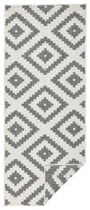 NORTHRUGS Kusový koberec Twin-Wendeteppiche 103132 grau creme – na ven i na doma 120x170