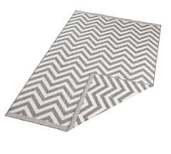 NORTHRUGS Kusový koberec Twin Supreme 103432 Palma grey creme – na ven i na doma 80x150