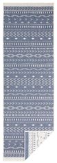 NORTHRUGS Kusový koberec Twin Supreme 103439 Kuba blue creme – na ven i na doma 80x250