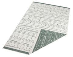 NORTHRUGS AKCE: 80x350 cm Kusový koberec Twin Supreme 103440 Kuba green creme – na ven i na doma 80x350