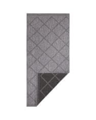 NORTHRUGS Kusový koberec Twin Supreme 103757 Corsica Black/Anthracite – na ven i na doma 80x150