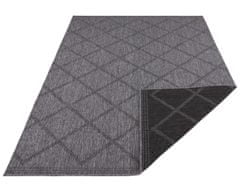 NORTHRUGS Kusový koberec Twin Supreme 103757 Corsica Black/Anthracite – na ven i na doma 80x150