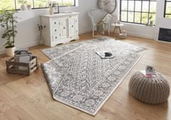 NORTHRUGS Kusový koberec Twin-Wendeteppiche 103116 grau creme – na ven i na doma 80x150