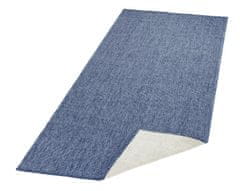 NORTHRUGS Kusový koberec Twin-Wendeteppiche 103100 blau creme – na ven i na doma 80x150