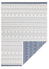 NORTHRUGS Kusový koberec Twin Supreme 103439 Kuba blue creme – na ven i na doma 80x250