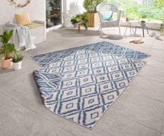 NORTHRUGS AKCE: 120x170 cm Kusový koberec Twin-Wendeteppiche 103137 blau creme – na ven i na doma 120x170