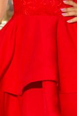 Numoco Dámské společenské šaty Laura červená L