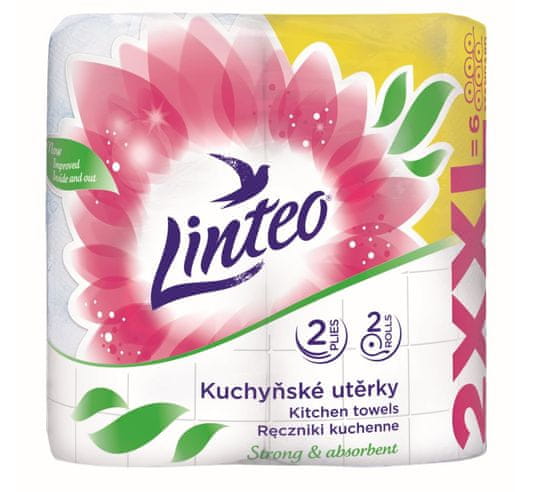 LINTEO Kuchyňské utěrky LINTEO XXL - 2vrstvé - 2 role