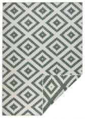 NORTHRUGS AKCE: 80x250 cm Kusový koberec Twin-Wendeteppiche 103131 grün creme – na ven i na doma 80x250