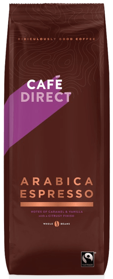 Cafédirect Arabica Espresso zrnková káva 1kg