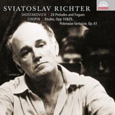 Richter Svjatoslav: Šostakovič: 24 preludií a fug, op. 87 - Chopin: Etudy opp 10 & 25 (výběr), Polonéza - Fantazie, op. 61. Russian Masters