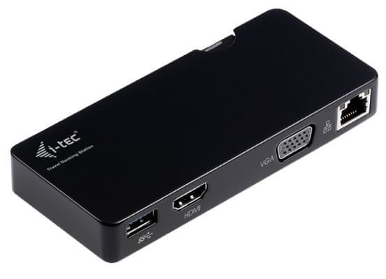 i-tec USB 3.0 Travel Docking Station Advance HDMI nebo VGA Full HD+ 2048×1152, Gigabit Ethernet