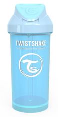 Twistshake Láhev s brčkem 360 ml 12+m Pastelově modrá