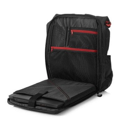 batoh na notebook OMEN X by HP Transceptor Backpack 3KJ69AA voděodolný materiál