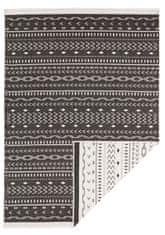 NORTHRUGS Kusový koberec Twin Supreme 103438 Kuba black creme – na ven i na doma 80x150