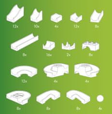 Hubelino Kuličková dráha Set bez kostek 128 ks