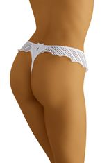 Wolbar Dámská tanga Fandango white + Ponožky Gatta Calzino Strech, bílá, M