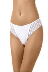 Wolbar Dámská tanga Fandango white + Ponožky Gatta Calzino Strech, bílá, M