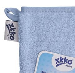 XKKO BIO bavlněná froté žínka Organic - Baby Blue