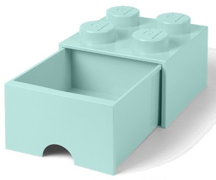 LEGO Úložný box 4 s šuplíkem aqua