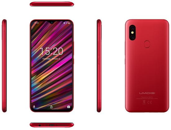 Umidigi F1 Play, 6GB/64GB, Red | MALL.CZ