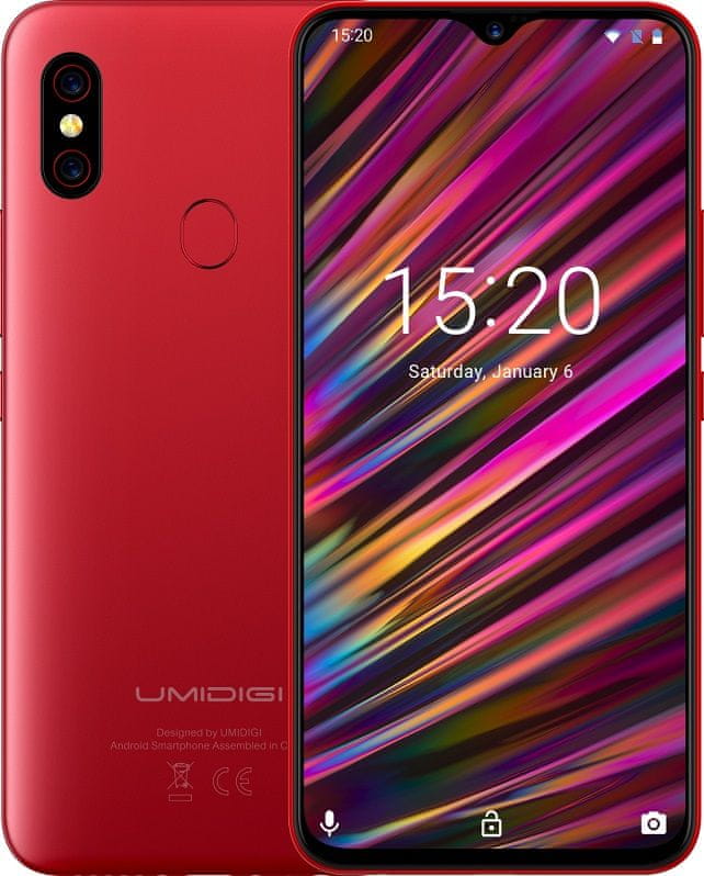 Umidigi F1 Play, 6GB/64GB, Red | MALL.CZ