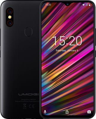 Umidigi F1, výkonný procesor, velký displej, duální fotoaparát, vysoké rozlišení, rychlé nabíjení, NFC, Android 9.0