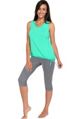 Fitness capri Capri melange, melanž, XL