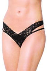 SoftLine Erotické kalhotky 2438 black + Ponožky Gatta Calzino Strech, černá, M/L