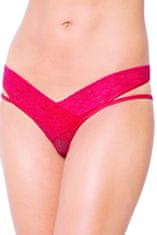 SoftLine Erotické kalhotky 2438 red + Ponožky Gatta Calzino Strech, červená, M/L