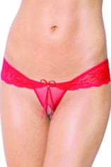 SoftLine Erotická tanga 2443 red + Ponožky Gatta Calzino Strech, červená, S/M