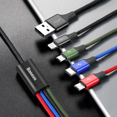 Nabíjecí a datový kabel, Lightning, microUSB, USB-C, rychlé nabíjení, vysokorychlostní přenos dat