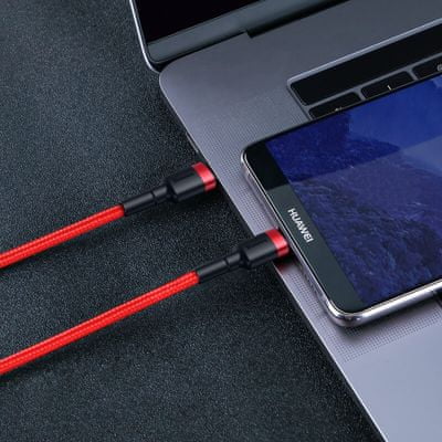 Nabíjecí a datový kabel Baseus Cafule, USB-C, Power Delivery, Quick Charge 3.0, rychlé nabíjení