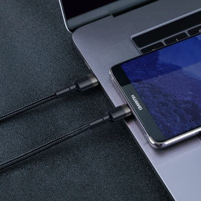 Nabíjecí a datový kabel Baseus Cafule, USB-C, Power Delivery, Quick Charge 3.0, rychlé nabíjení