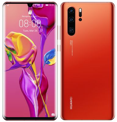 Huawei P30 Pro, velký displej, čtyřnásobný fotoaparát s velkým rozlišením, superzoom, desetinásobné přiblížení, velká paměť, IP68