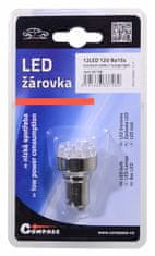 Compass Žárovka 12LED 12V Ba15s oranžová