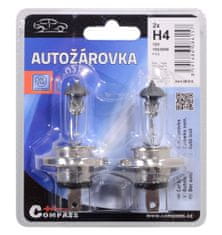 Compass Žárovka 12V H4 100/90W P43t blister 2ks