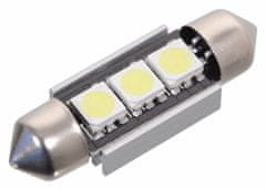 Compass Žárovka 3 SMD LED 12V suf. SV8.5 36mm s rezistorem CAN-BUS ready bílá