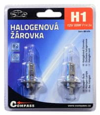 Compass Žárovka 12V H1 55W P14,5s blister 2ks