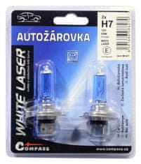 Compass Žárovka 12V H7 55W PX26d WHITE LASER blister 2ks