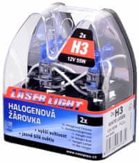 Compass Žárovka 12V H3 55W Pk22s WHITE LASER 2ks