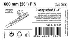 Compass Stěrač FLAT BULK (PIN) 26"/660mm