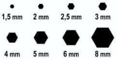 Compass IMBUS sada 8ks 1,5-8mm